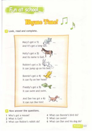 Учебник Спотлайт Быкова 3 класс стр. 113.(старая версия). Новый учебник Часть 2 стр. 45