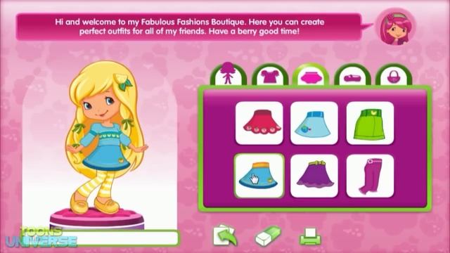Strawberry Shortcake Raspberry Torte's Fresh Fashions Boutique Dress Up Game for Girls смотреть онлайн