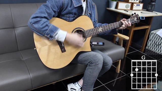 Zombie - The Cranberries Guitar Cover for Beginner Stroke by [Musicdrawing] смотреть онлайн