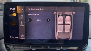 Volkswagen ID4 климатконтроль, меню, планировщик задач.