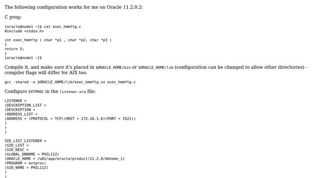 Error on Oracle calling external procedures (2 Solutions!!) смотреть онлайн