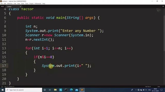 Java program to find factor of a Number | Learn Coding смотреть онлайн