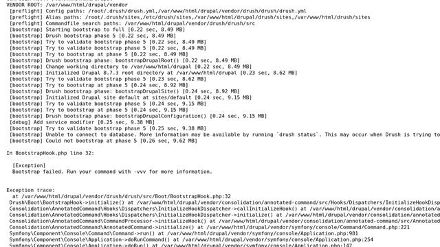 Drupal: Drush cannot connect to the database when updating смотреть онлайн