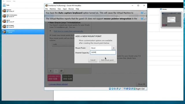Install Oracle Linux 7.4 by manual create partition смотреть онлайн
