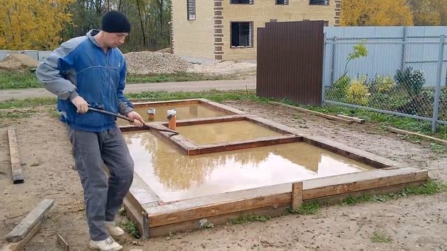 Наращиваем фундамент для бани смотреть онлайн