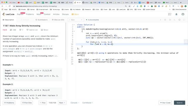 【每日一题】1187. Make Array Strictly Increasing, 4/25/2020 смотреть онлайн