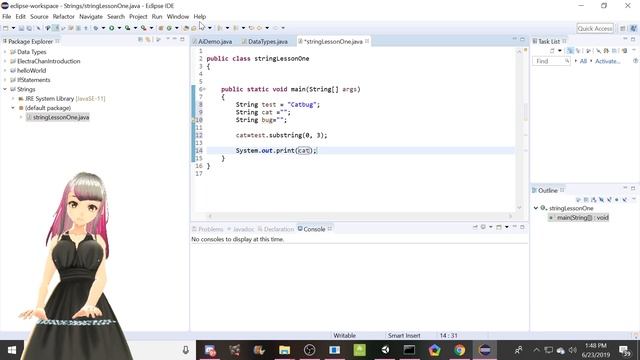 AI Isabella teaches Java: substring смотреть онлайн