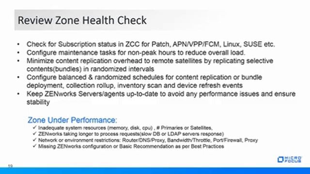 ZENworks Zone Health Check смотреть онлайн