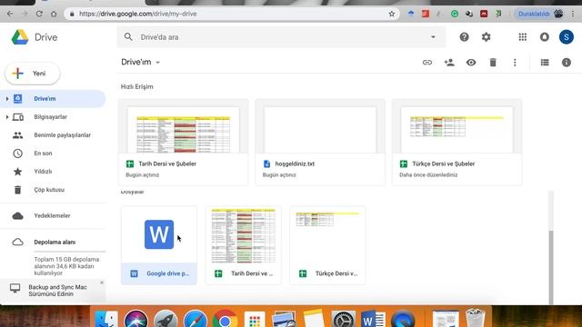GOOGLE DRİVE' A BELGE YÜKLEME VE PAYLAŞMA смотреть онлайн