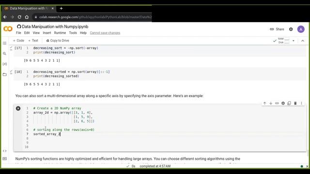 Advanced Numpy Tutorial: Numpy Array Sorting Algorithms смотреть онлайн