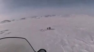 охота на волка на снегоходе