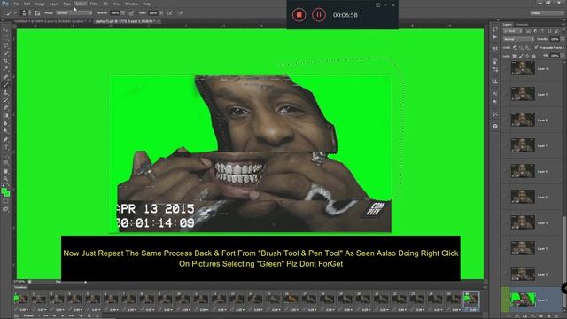 How To Make Any Gif Picture Greenscreen Using Photoshop смотреть онлайн