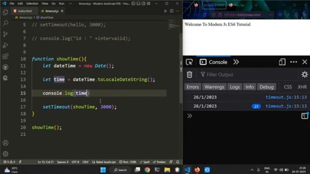 SetTimeout Method in ES6 Full Explained with Examples смотреть онлайн
