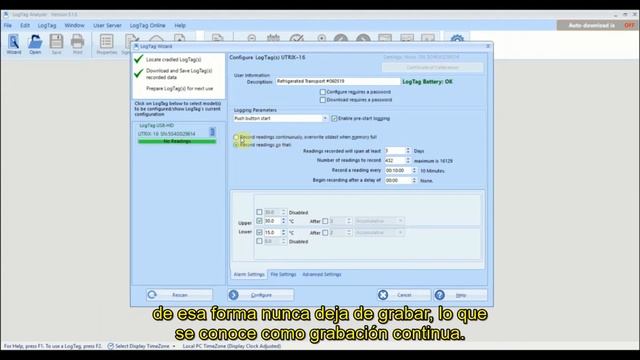Configurando su Data Logger LogTag USB смотреть онлайн