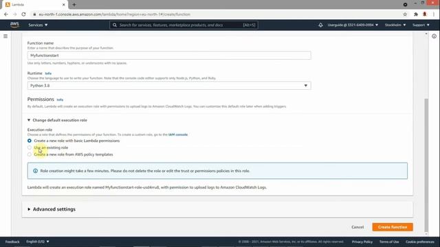 AWS. Создание и запуск простой lambda-функции смотреть онлайн