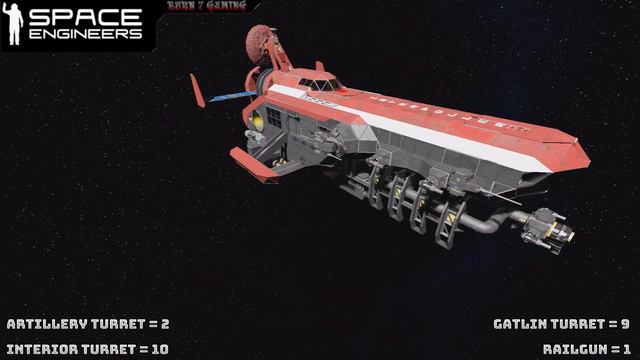 Space Engineers ship showcase - L.A.X IS-200 Interpoller смотреть онлайн