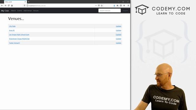 Update and Edit Venues - Django Wednesdays #10 смотреть онлайн