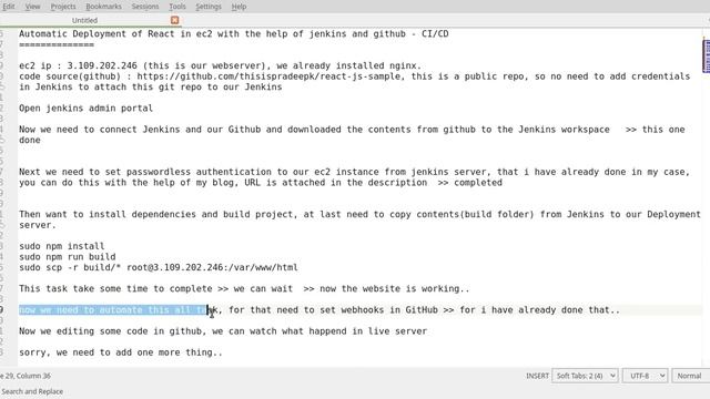 Automatic Deployment of React in ec2 with the help of jenkins and github - CI/CD смотреть онлайн