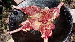 Садж-Кебаб НА КОСТРЕ! СОЧНЫЙ Антрекот ТАЕТ ВО РТУ! Говядина на природе /Стейк из говядины