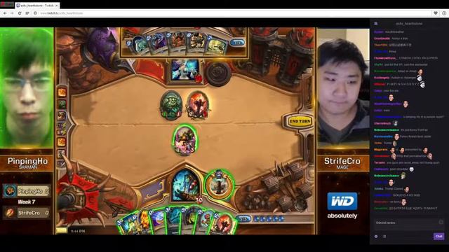 ESL Legendary Series - Week 7 - PinpingHo (Shaman) vs StrifeCro (Mage) - fight 1 - Hearthstone смотреть онлайн