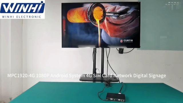 Plastic Shell 1080P HD Video Player Box Android System 4G Sim Card Network Online Digital Signage смотреть онлайн