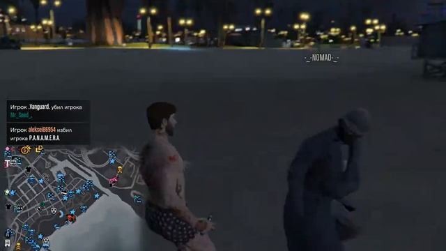 +18 GTA OnLine 01/10/2016 Небольшая поножовщина на пляже:) смотреть онлайн