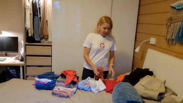 Расхламляю Летний Гардероб МЕШКАМИ?Освобождаю шкаф для Новой Одежды? смотреть онлайн