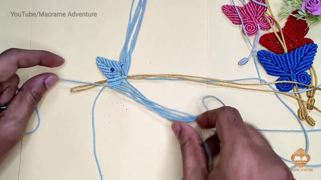 DIY Handmade Macrame Butterfly | Macrame Keychain Making