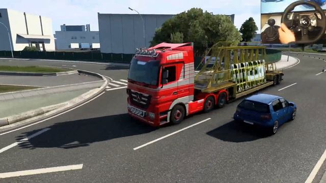 ETS 2 - Mercedes Actros Transporting Glass Panels from Barcelona смотреть онлайн