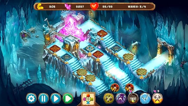 Gnumz: Masters of Defense Halls of Ice Level 2-7 Hard 3 Stars смотреть онлайн