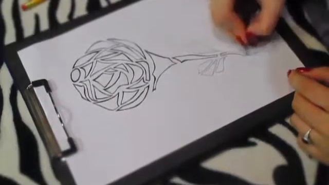 Simple tattoo sketch - pen working смотреть онлайн