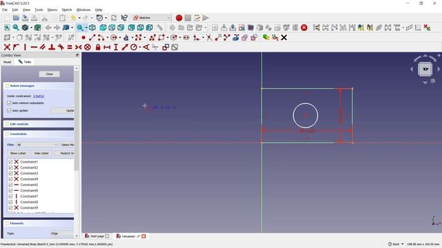 FreeCAD How To Dimension Sketch смотреть онлайн