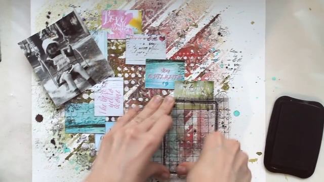 Мастер-класс "Скрап-страничка в стиле микс-медиа" / Tutorial "Mixed-media Layout" смотреть онлайн