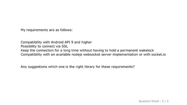 Android : Which WebSocket library to use in Android app? смотреть онлайн