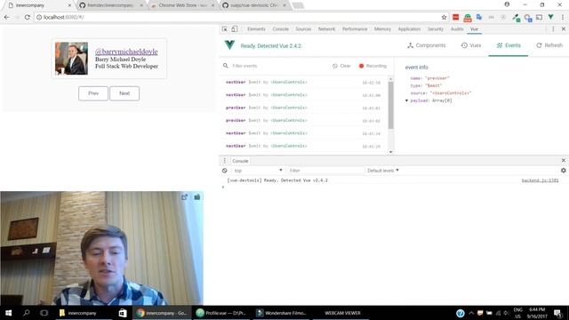 Использование Vue.js Devtools