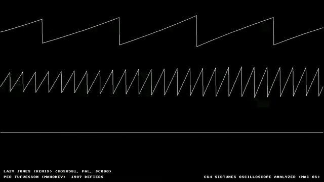 C64 "Lazy Jones" Oscilloscope View from David Whittaker 8 bit смотреть онлайн