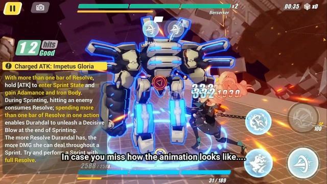 #HonkaiFighters Honkai Impact 3 - Durandal Valkyrie Skill Set Walkthrough, A Lovely Valkyrie Indeed