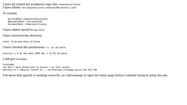 Ubuntu: Setting up wordpress on ubuntu, directory permissions смотреть онлайн