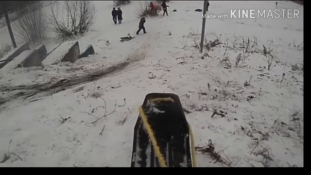 ·Ride on snow-cat·ACTION CLIP|Катаемся на снегокат смотреть онлайн