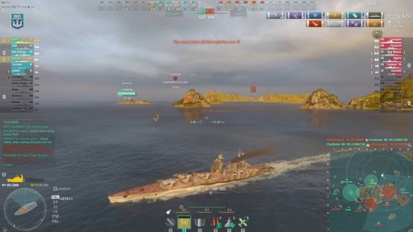 Battleship Lenin: Exciting battle on map Two Brothers - World of Warships