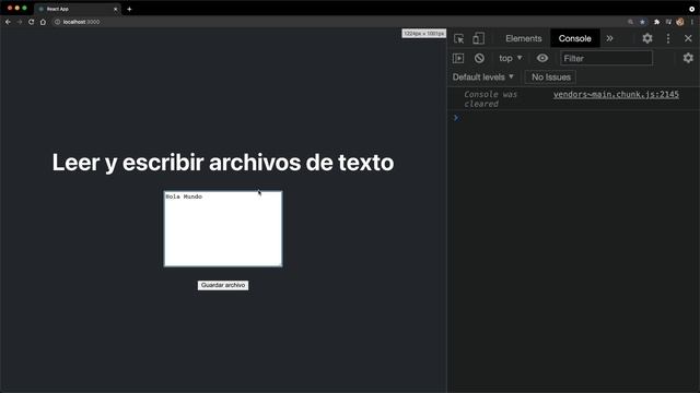 React: Crear y leer archivos de texto смотреть онлайн