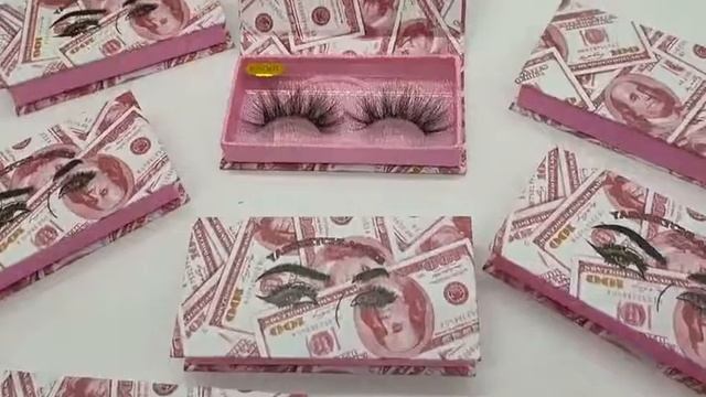 Коробка для ресниц red dollar, создайте свой собственный бренд, упаковка с вашим логотипом, смотреть онлайн