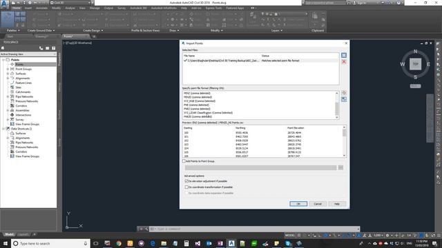 Civil3D Import Points смотреть онлайн