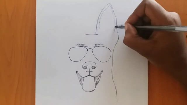 How to draw a dog easy step by step for beginners || dog drawing tutorial смотреть онлайн
