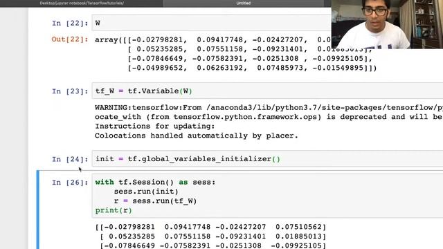 Tensorflow Variable and Place Holder #3 смотреть онлайн