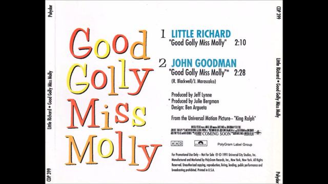 Little Richard * Good Golly Miss Molly (Single Version) * Jeff Lynne