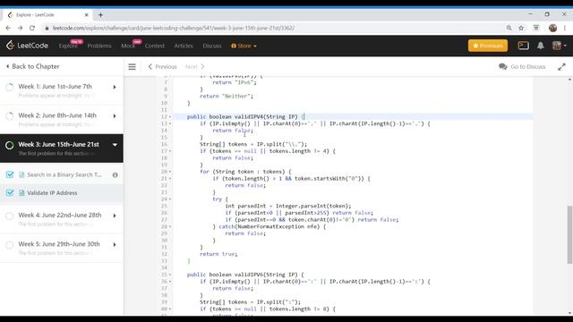 468. Validate IP Address - June LeetCode Challenge смотреть онлайн