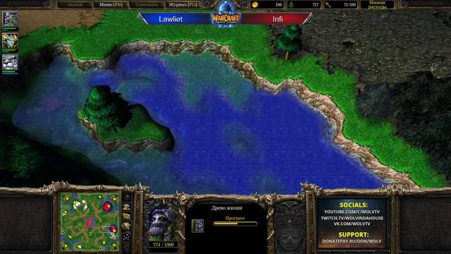 Cast #5 : Lawliet (Ne) vs Infi (Ud) [Warcraft 3 Reforged] смотреть онлайн