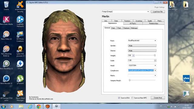 Tutorial: Como usar o Npc Editor Skyrim. смотреть онлайн