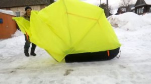 Мобильная палатка на санях-волокушах. Часть 1.